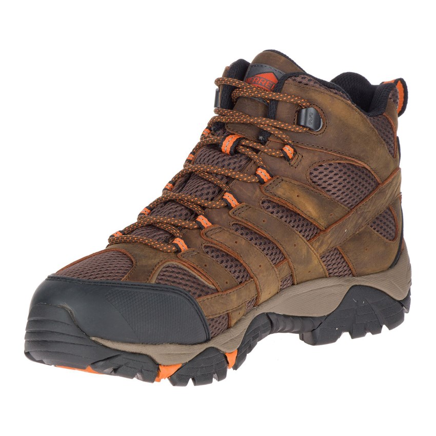 Bottes de Securite Merrell Moab Vertex Mid Waterproof SR Marron Homme | L.D.IQKU